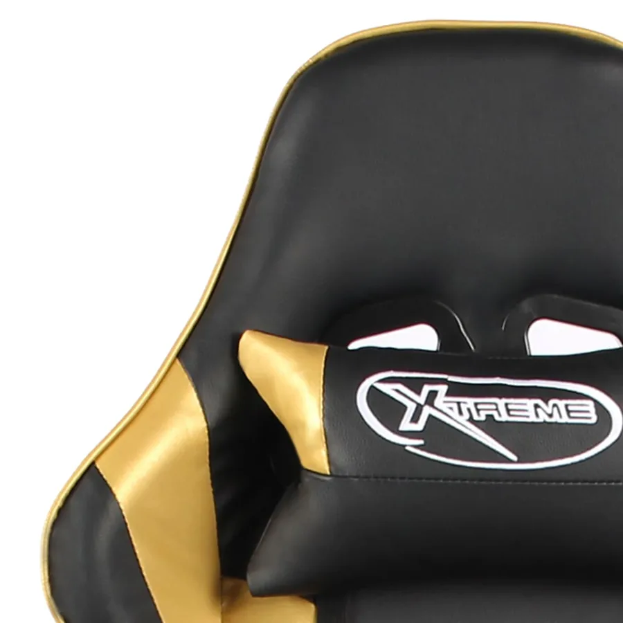 Chaise de jeu pivotante avec repose-pied Doré PVC - 7