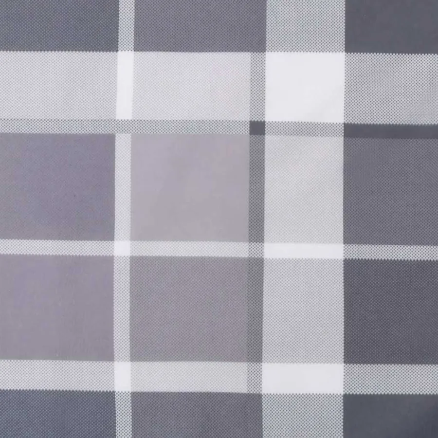 Coussins de chaise à dossier haut lot de 2 carreaux gris - 9