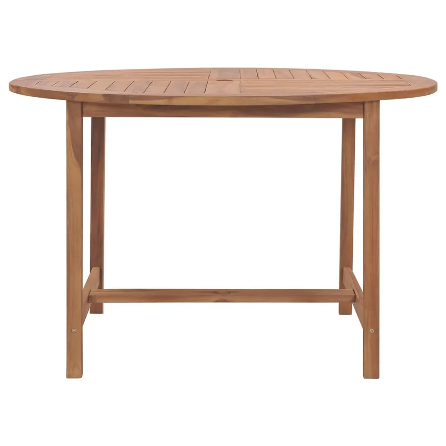 Table de salle à manger de jardin Ø110x75cm Bois massif de teck - 2