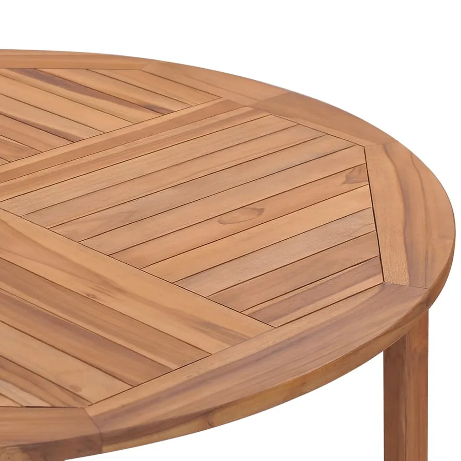 Table de salle à manger de jardin Ø110x75cm Bois massif de teck - 7