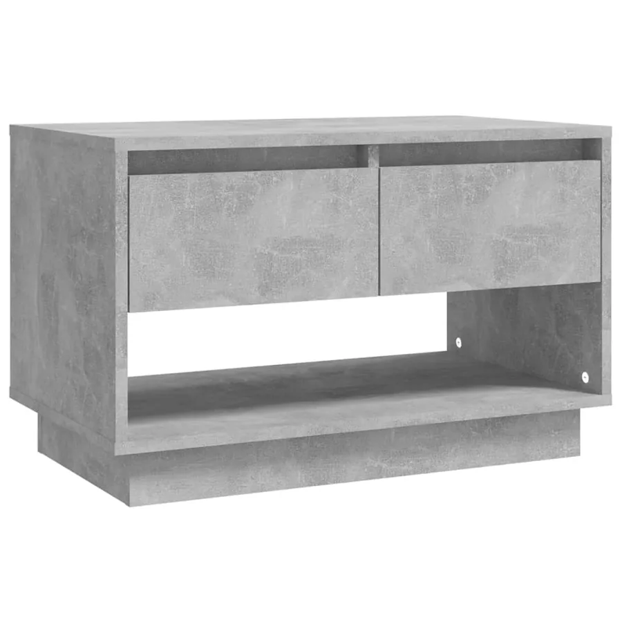 Meuble TV gris béton 70x41x44 cm bois d'ingénierie - 2