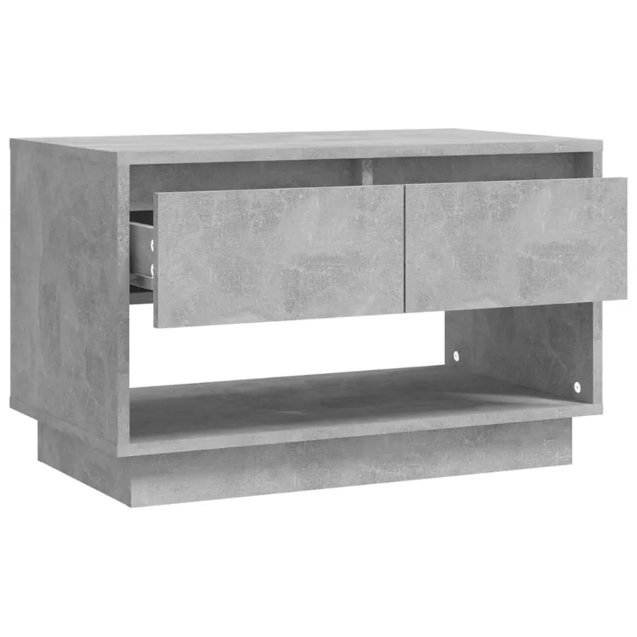 Meuble TV gris béton 70x41x44 cm bois d'ingénierie - 8