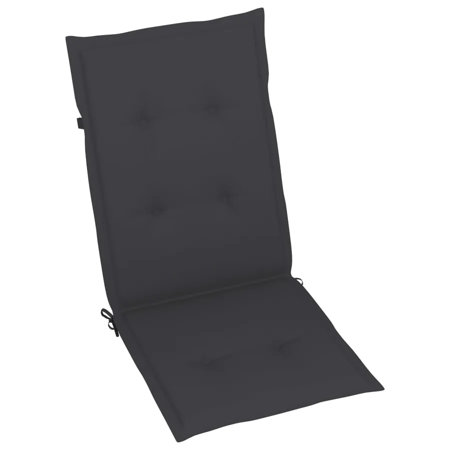 Chaises pliables de jardin lot de 6 avec coussins Bois d'acacia - 7