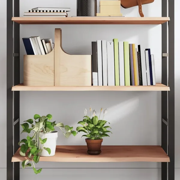 Étagère murale 80x60x2 cm bois de chêne massif non traité