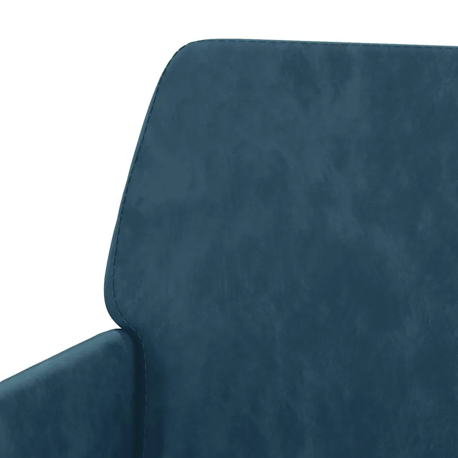 Fauteuil Bleu 62x79x79 cm Velours - 6