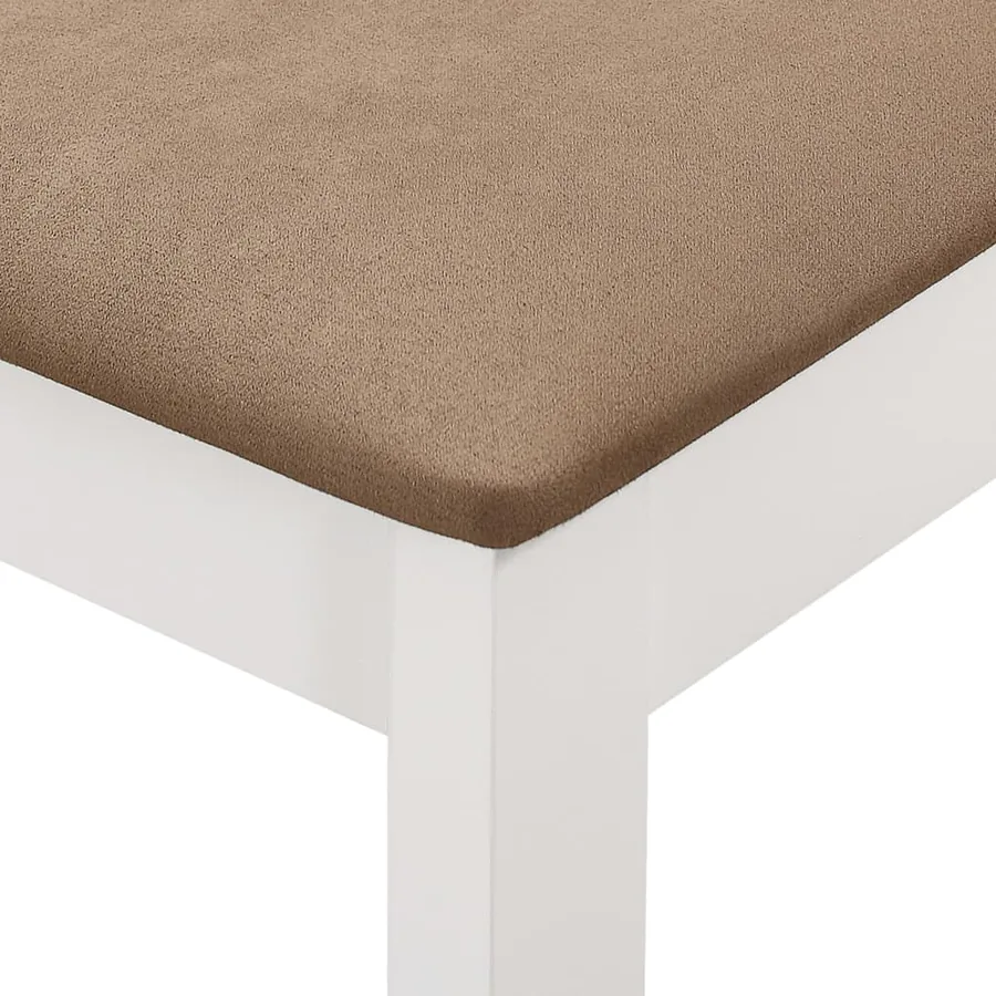 Mobilier de salle à manger 5 pcs MDF Blanc - 10