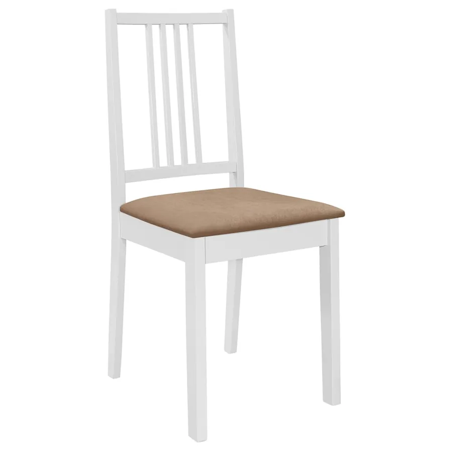 Mobilier de salle à manger 5 pcs MDF Blanc - 6