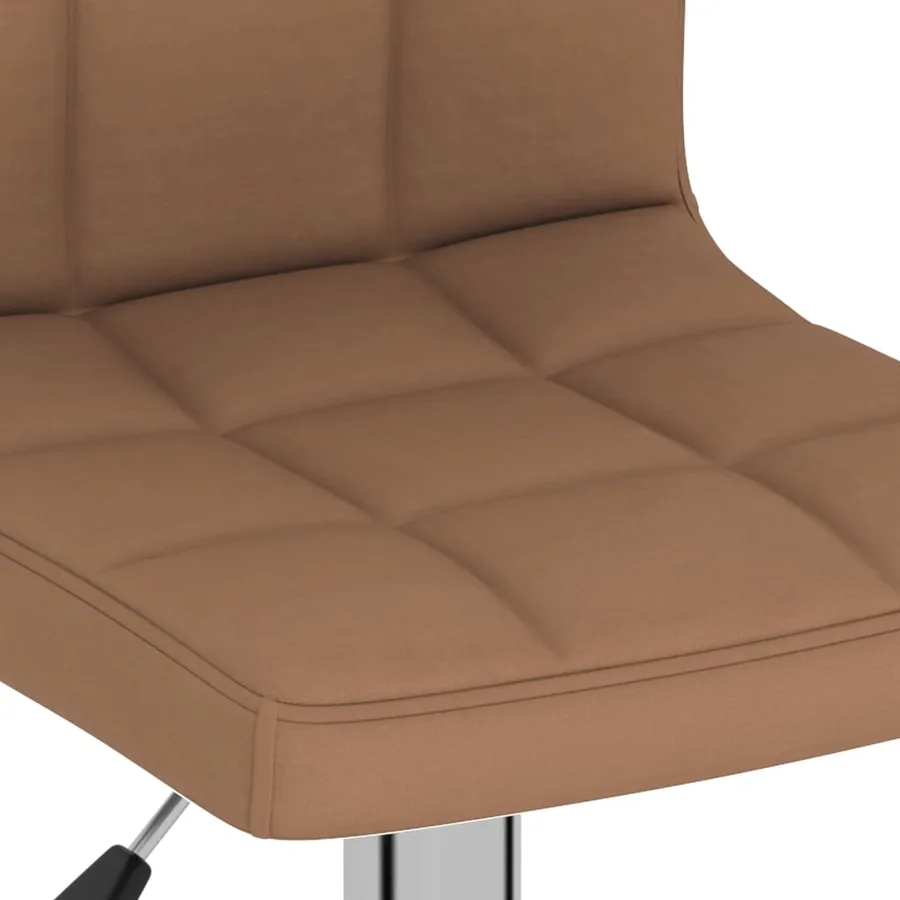 Tabourets de bar lot de 2 marron tissu - 8