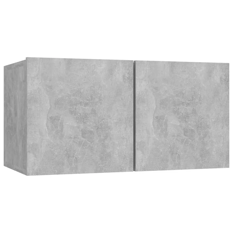 Ensemble de meubles TV 4 pcs Gris béton Bois d'ingénierie - 4