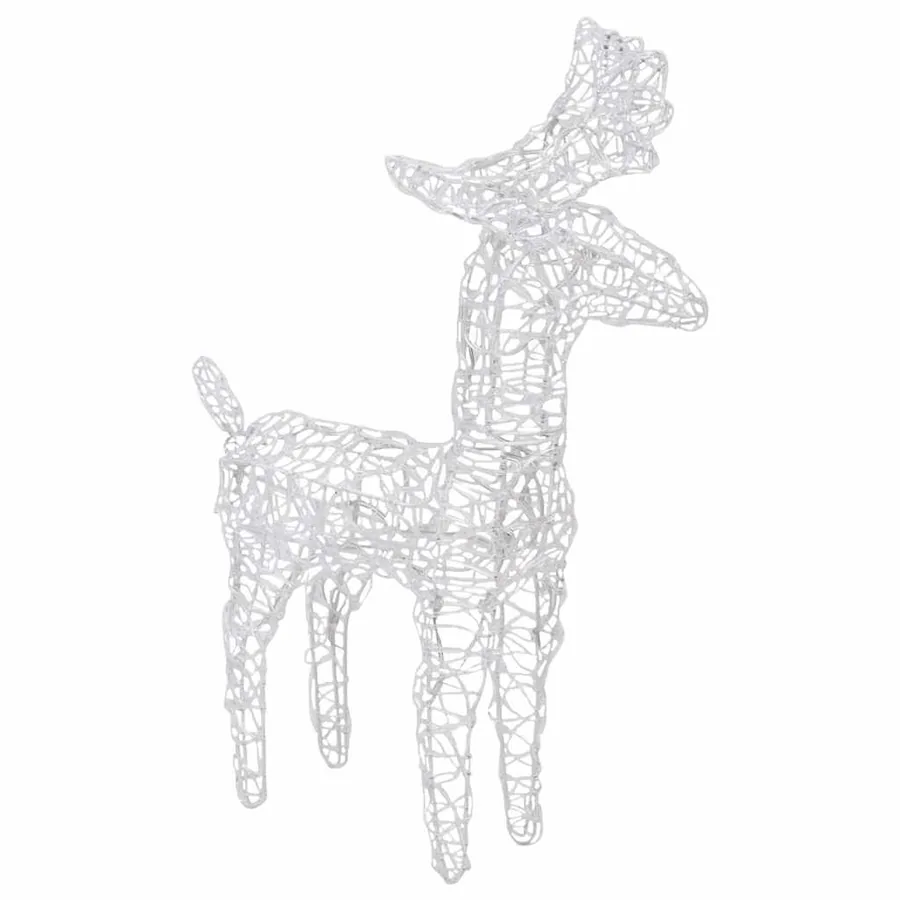 Décoration de Noël Rennes et traîneau 160 LED 130 cm Acrylique - 4