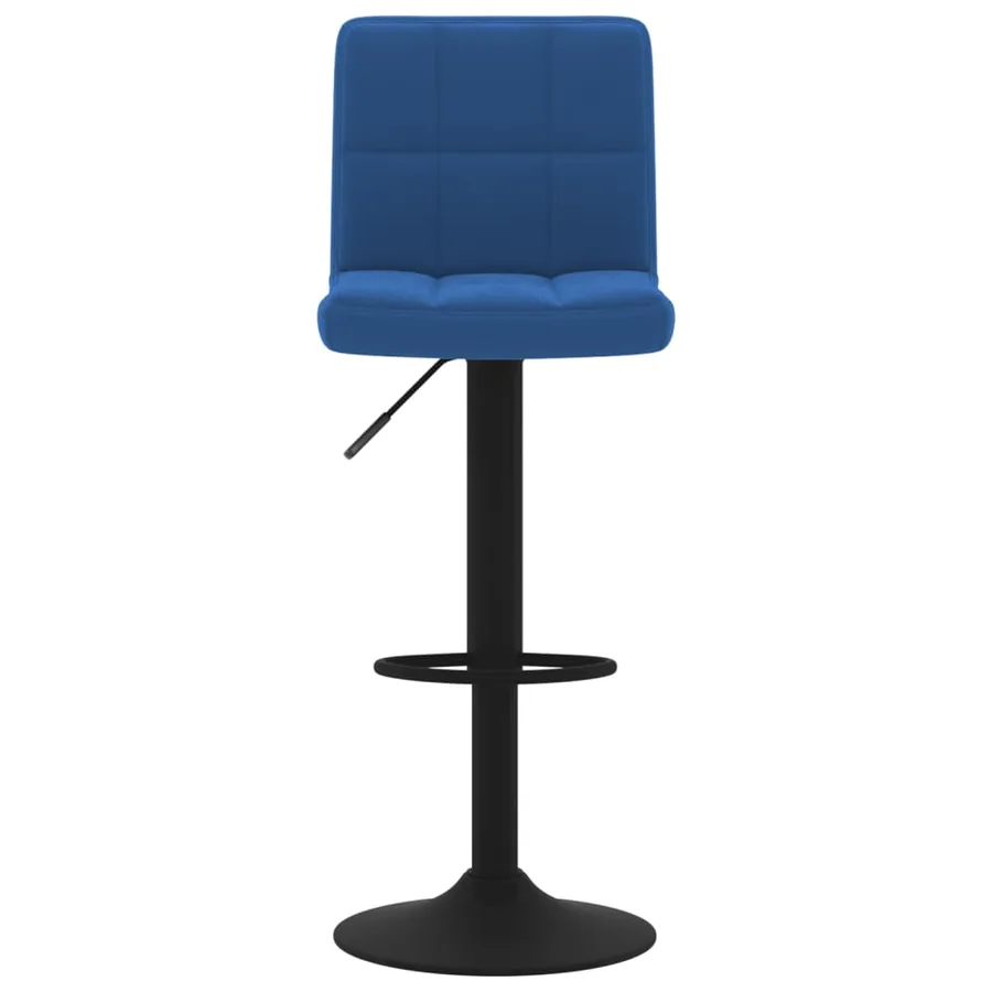 Tabourets de bar lot de 2 bleu velours - 4