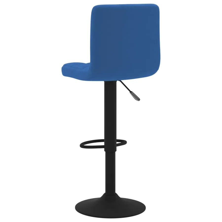 Tabourets de bar lot de 2 bleu velours - 6