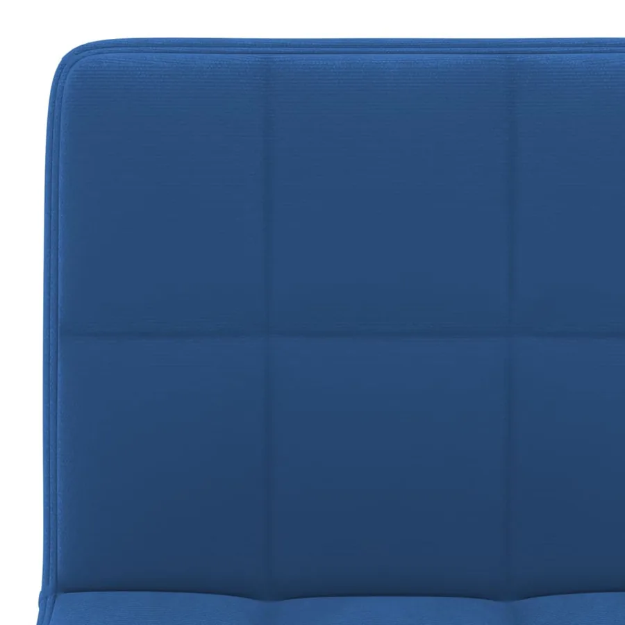 Tabourets de bar lot de 2 bleu velours - 8
