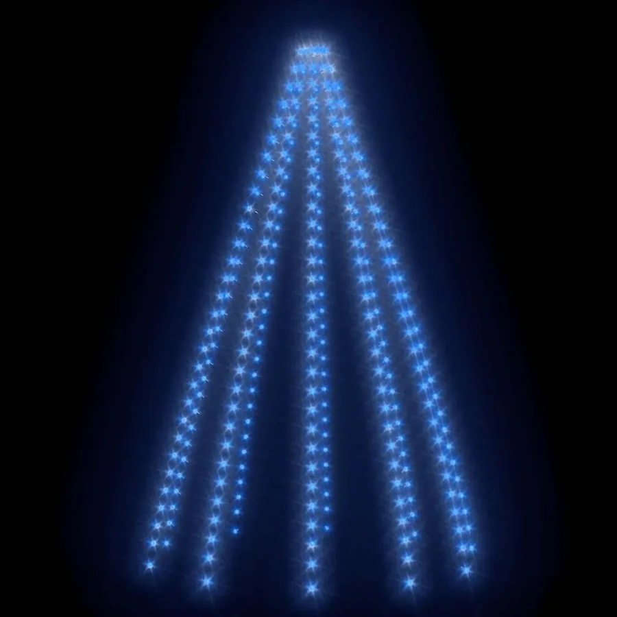 Guirlande lumineuse d'arbre de Noël 300 LED Bleu 300 cm - 4