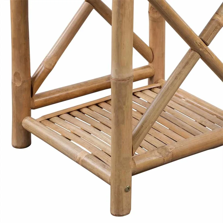 Étagère à 3 niveaux carré bambou - 7