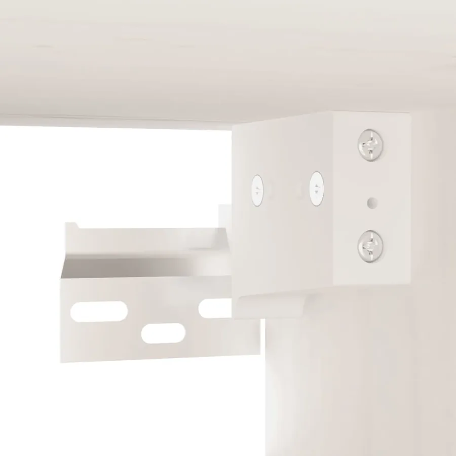 Armoire murale Blanc 80x30x30 cm Bois de pin massif - 10