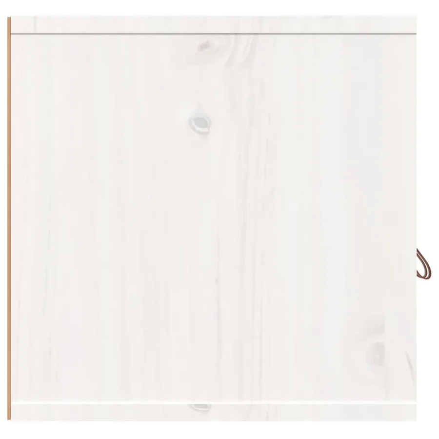 Armoire murale Blanc 80x30x30 cm Bois de pin massif - 8