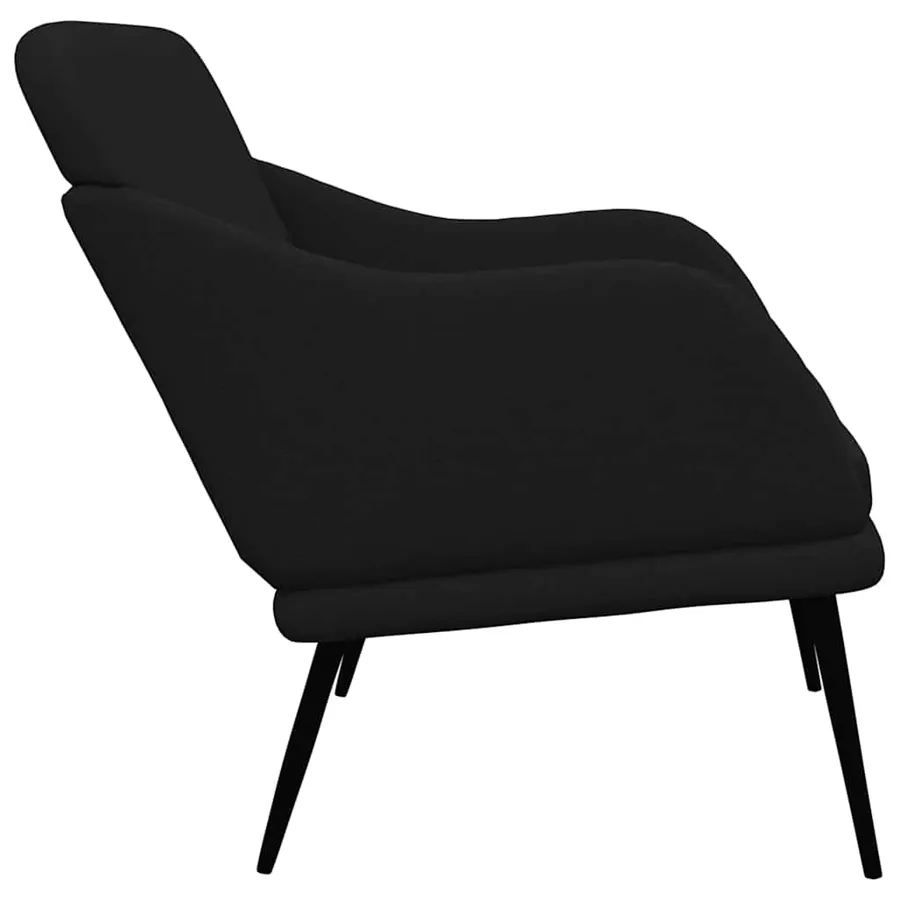 Banc Noir 110x76x80 cm Tissu - 4