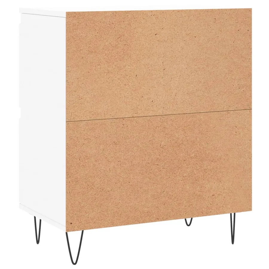Buffets 2 pcs blanc bois d'ingénierie - 8
