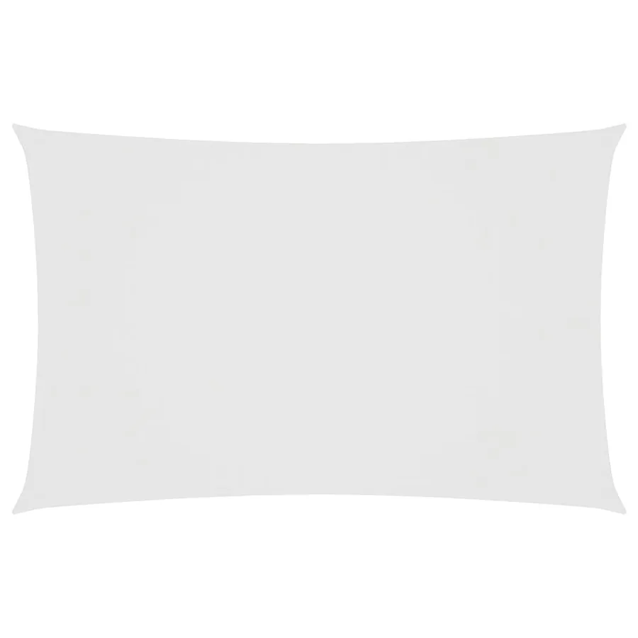 Voile de parasol tissu oxford rectangulaire 5x8 m blanc - 2