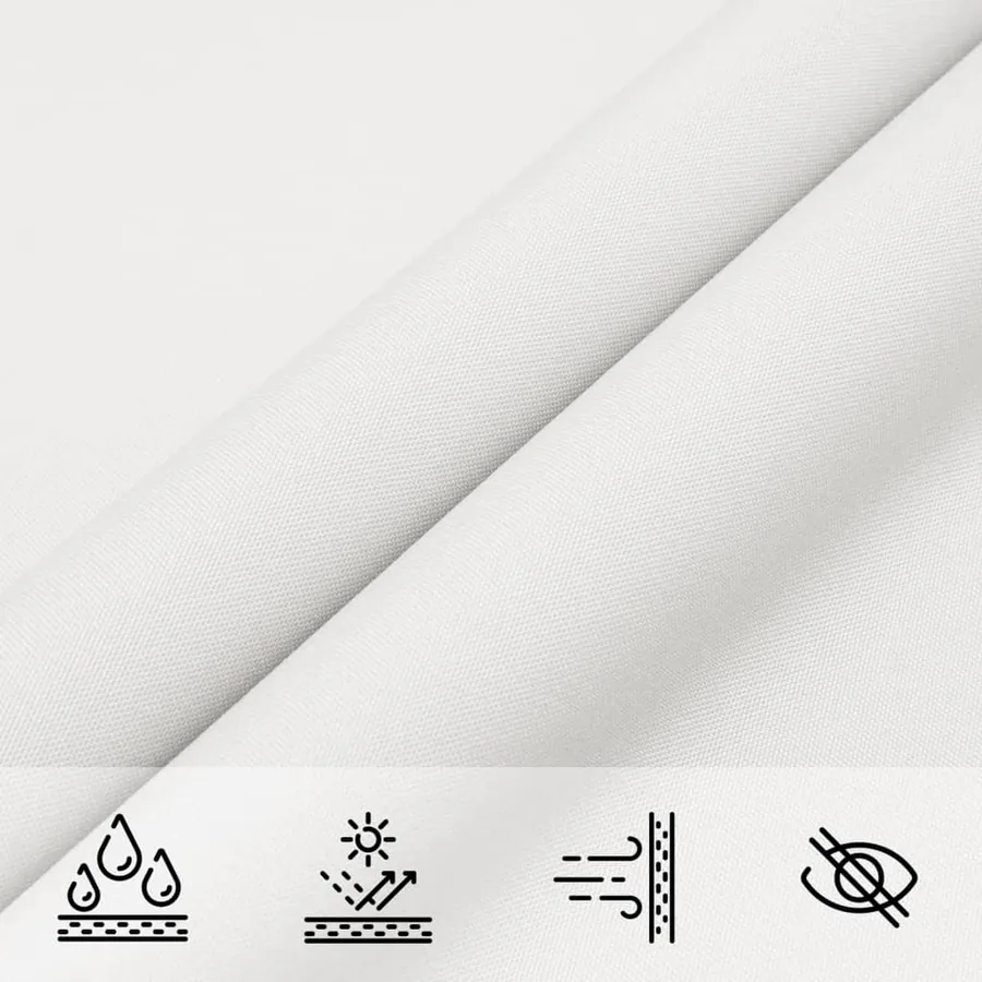 Voile de parasol tissu oxford rectangulaire 5x8 m blanc - 8