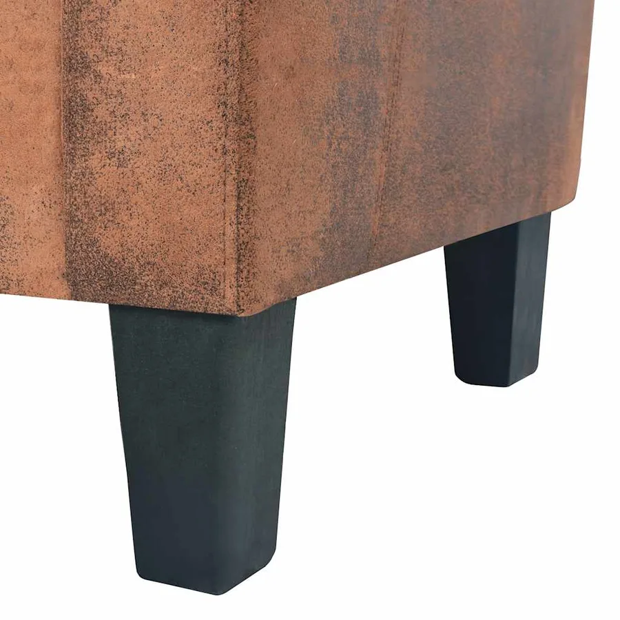 Ensemble de canapés 2 pcs Daim synthétique Marron - 10