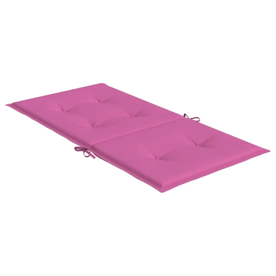 Coussins de chaise à dossier bas lot de 2 rose tissu - 6
