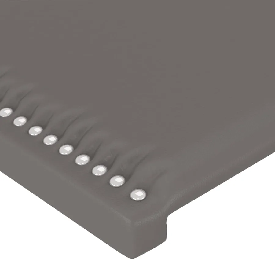 Tête de lit avec oreilles Gris 83x16x78/88 cm Similicuir - 5