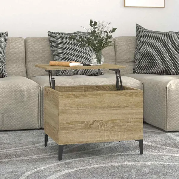 Table basse Chêne sonoma 60x44,5x45 cm Bois d'ingénierie