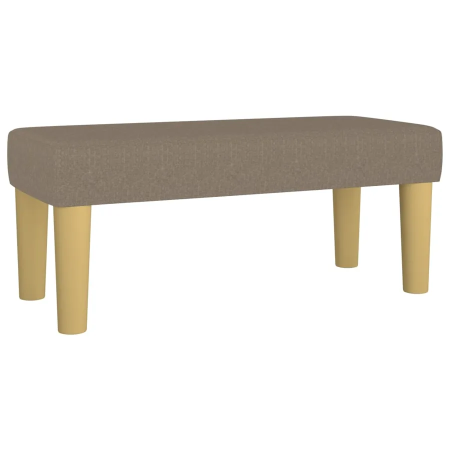 Banc Taupe 70x30x30 cm Tissu - 2