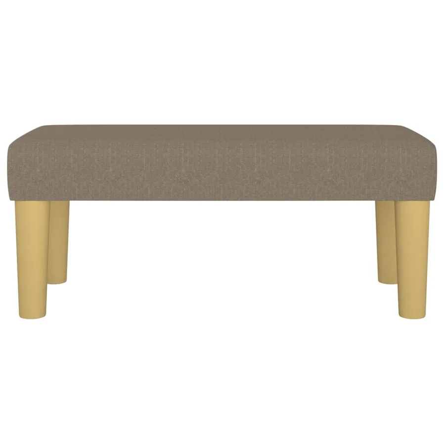 Banc Taupe 70x30x30 cm Tissu - 3