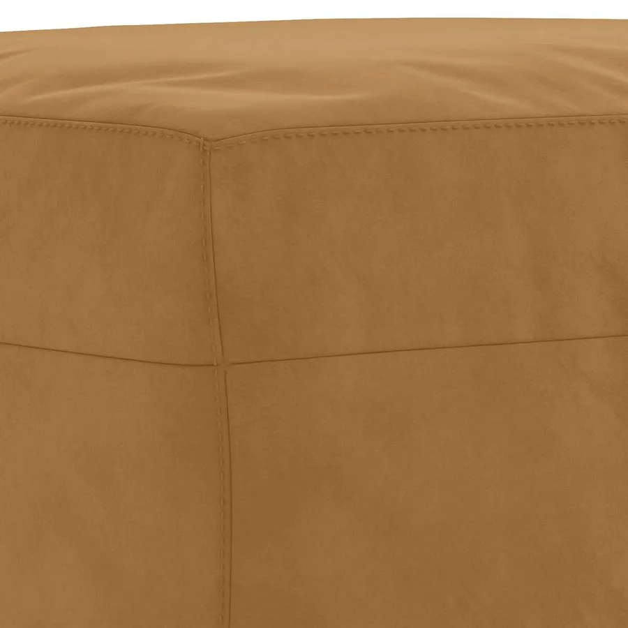 Banc Marron 100x35x41 cm Velours - 5