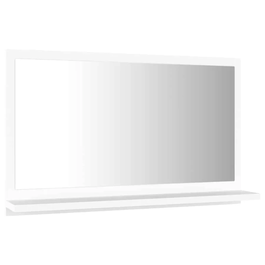 Miroir de salle de bain Blanc 60x10,5x37 cm Bois d’ingénierie - 3