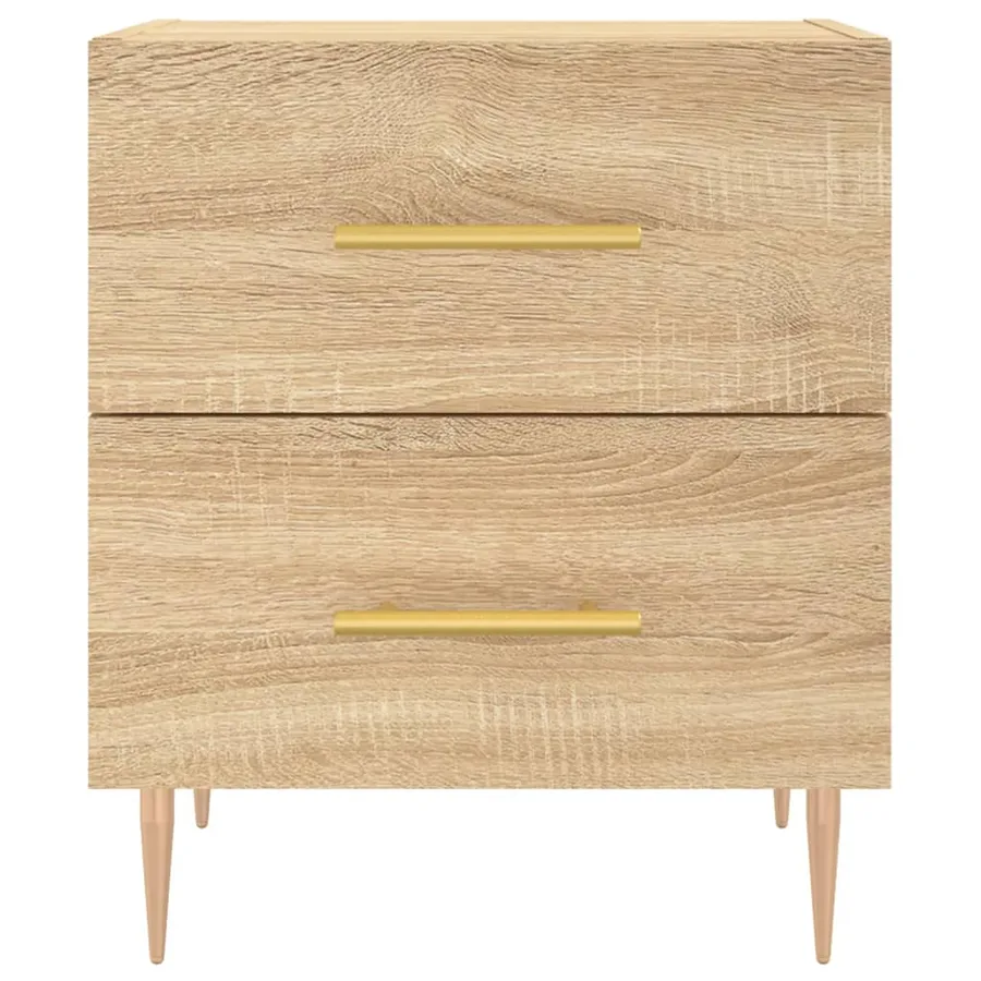 Tables de chevet 2 pcs chêne sonoma 40x35x47,5 cm - 6