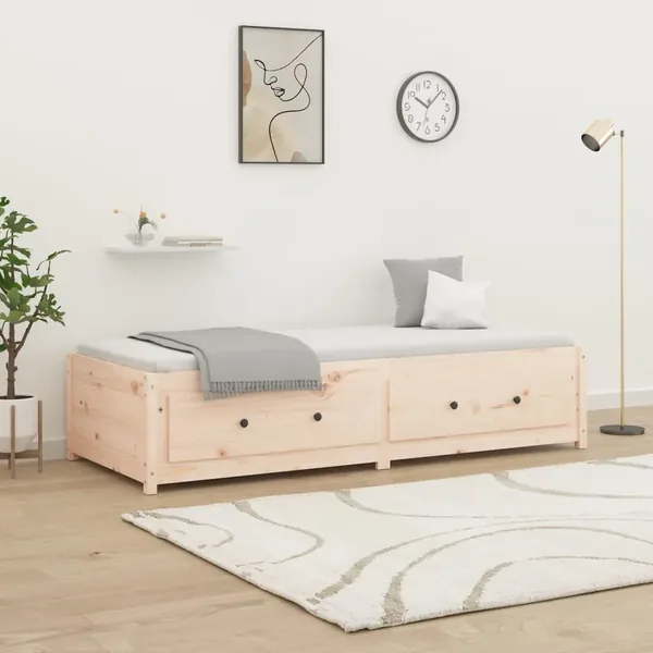 Lit de jour sans matelas 90x200 cm bois de pin massif