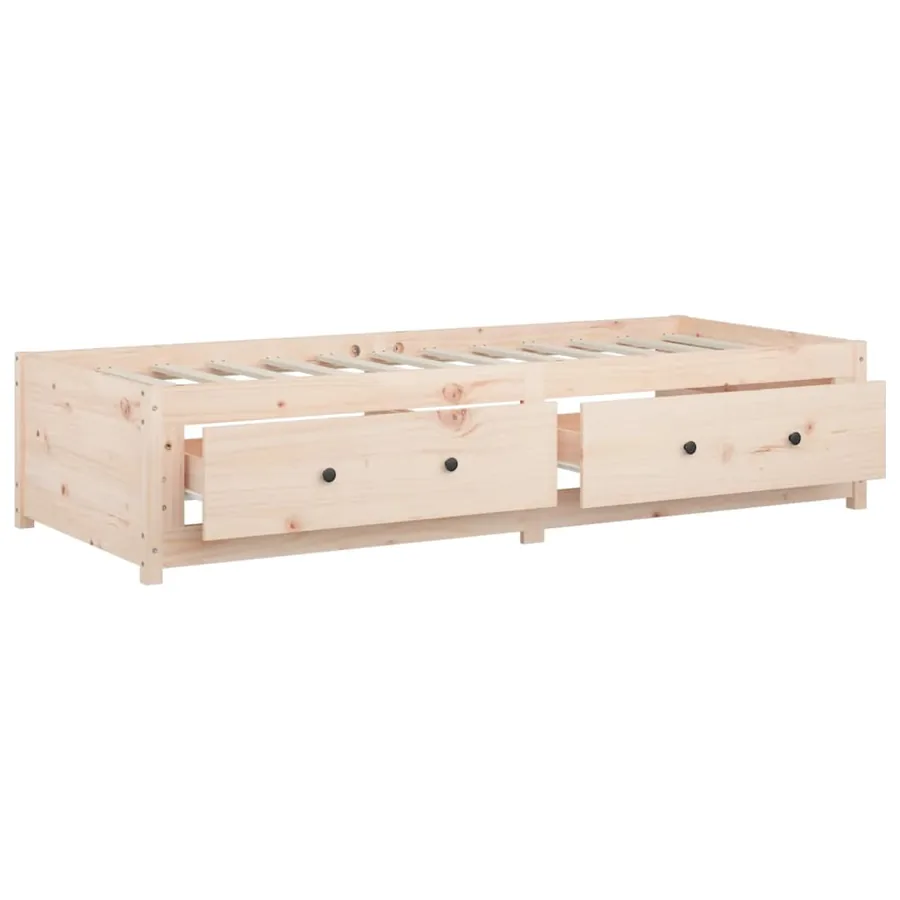 Lit de jour sans matelas 90x200 cm bois de pin massif - 10