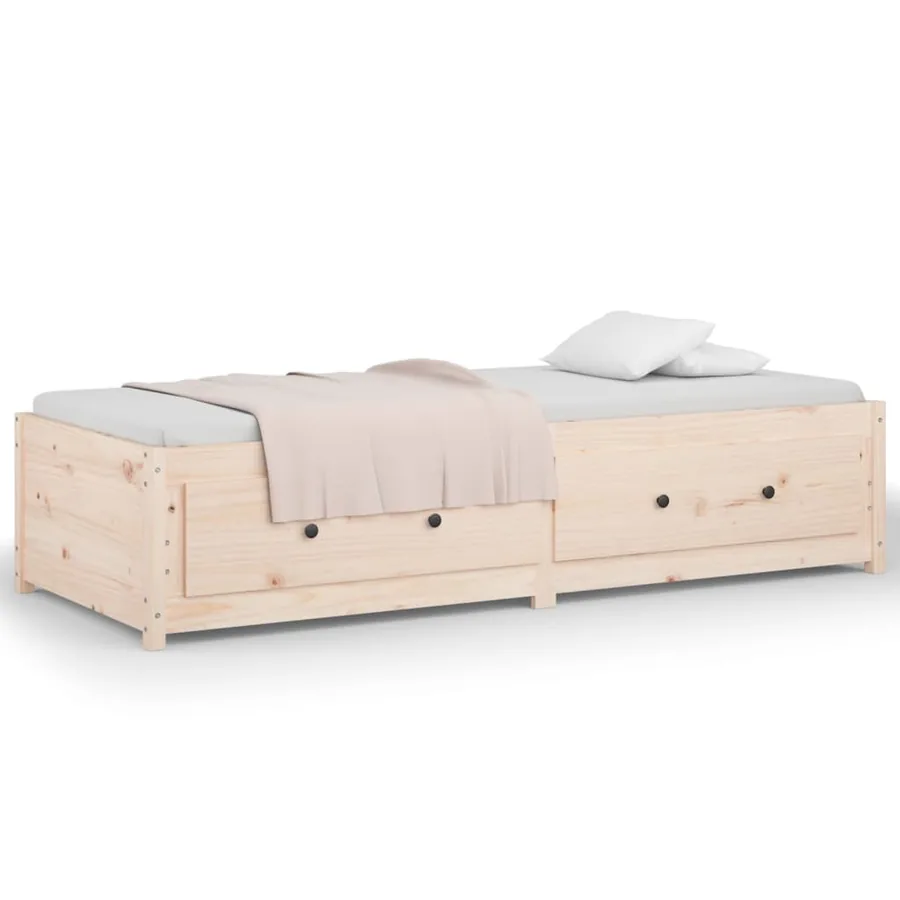 Lit de jour sans matelas 90x200 cm bois de pin massif - 5
