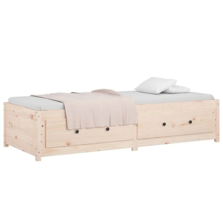 Lit de jour sans matelas 90x200 cm bois de pin massif - 6