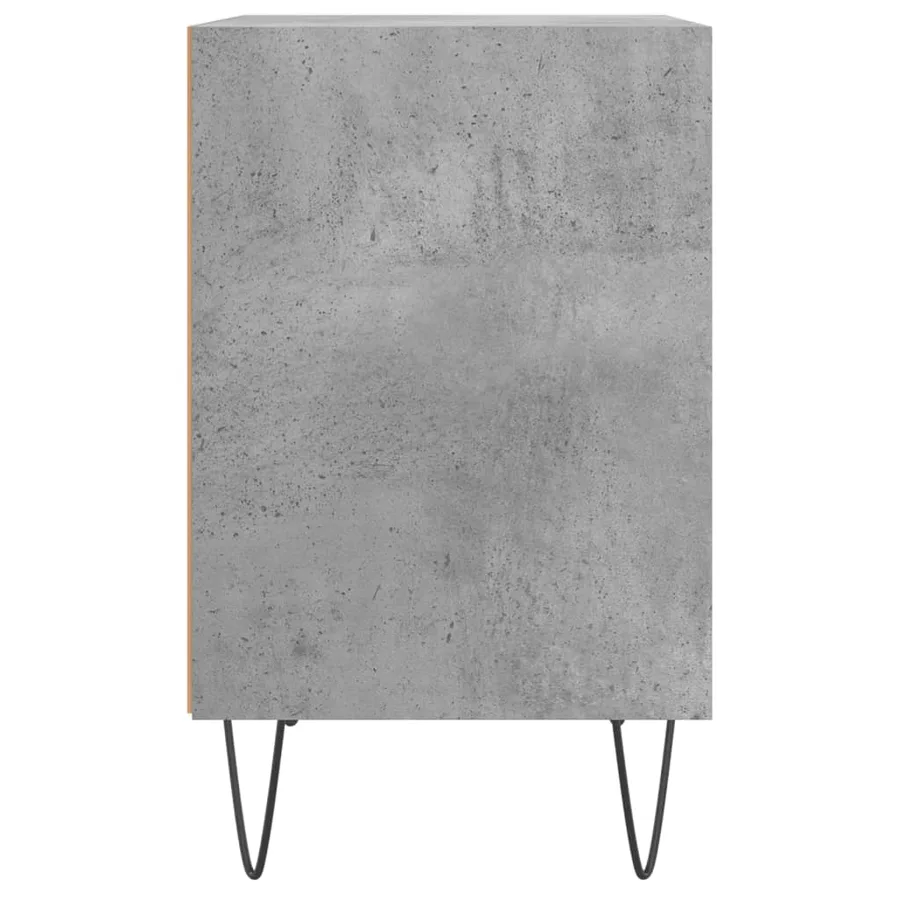 Tables de chevet 2 pcs gris béton 40x30x50 cm bois d'ingénierie - 6