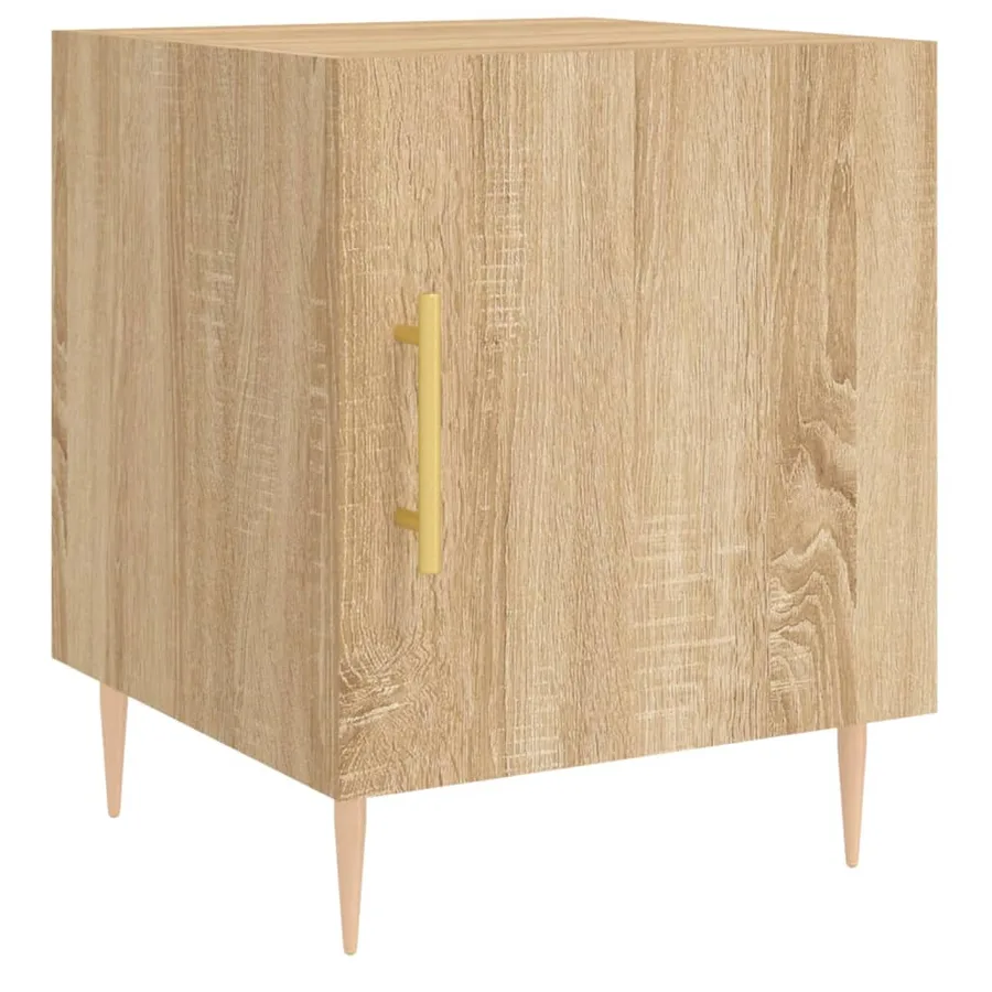 Tables de chevet 2 pcs chêne sonoma 40x40x50 cm bois ingénierie - 5