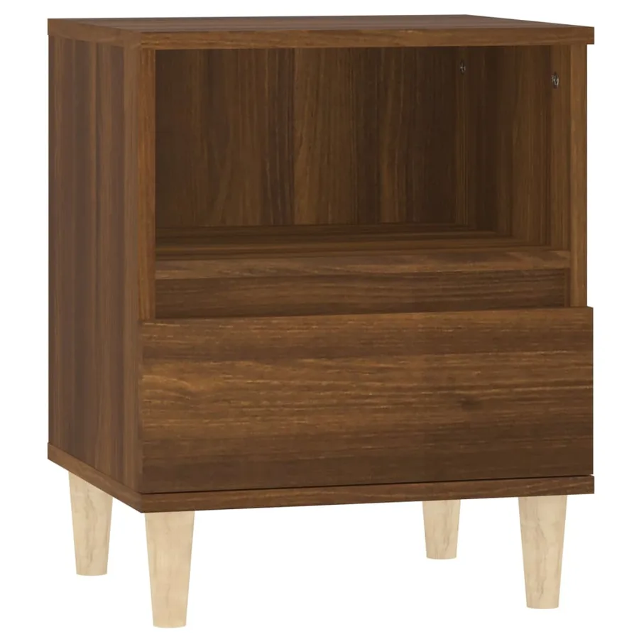 Tables de chevet 2 pcs Chêne marron 40x35x50 cm - 6