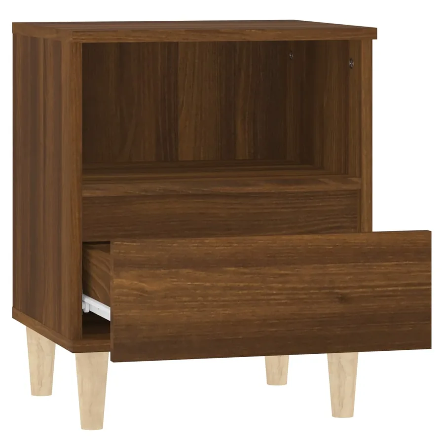 Tables de chevet 2 pcs Chêne marron 40x35x50 cm - 8