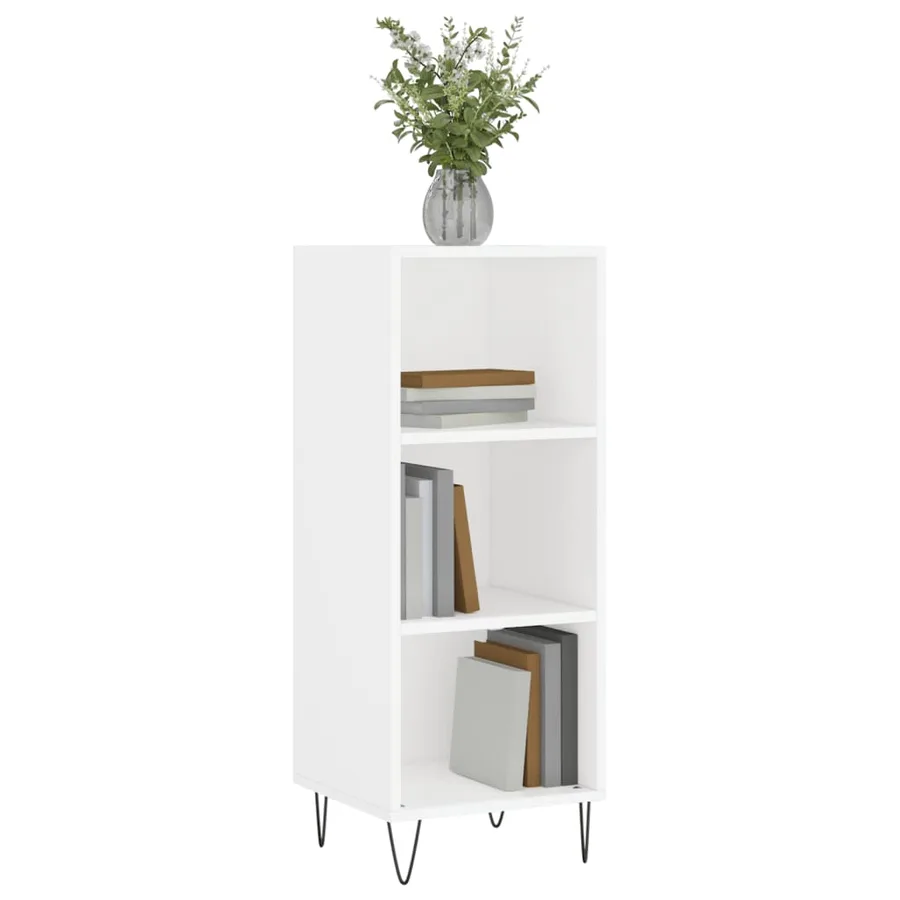 Buffet blanc 34,5x32,5x90 cm bois d'ingénierie - 3