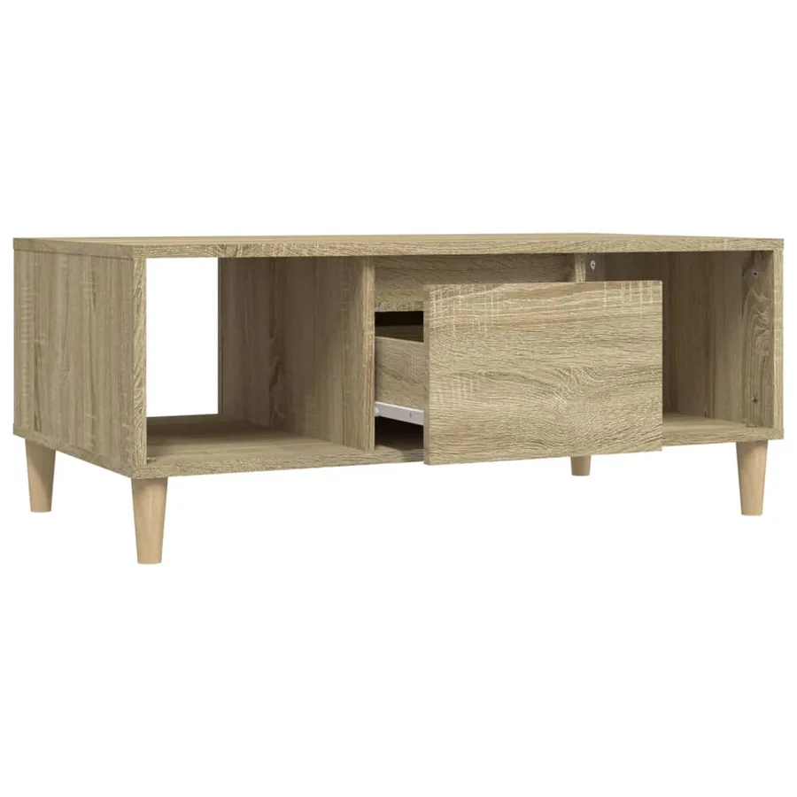 Table basse Chêne sonoma 90x50x36,5 cm Bois d'ingénierie - 6