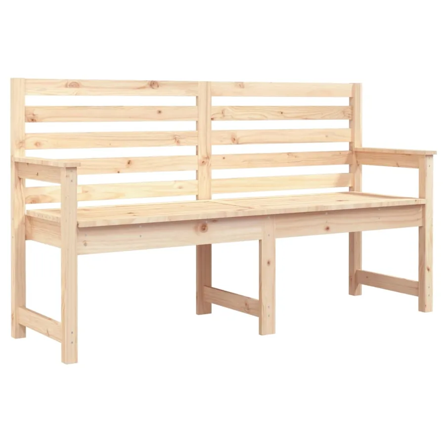 Banc de jardin 159,5x48x91,5 cm bois massif de pin - 2