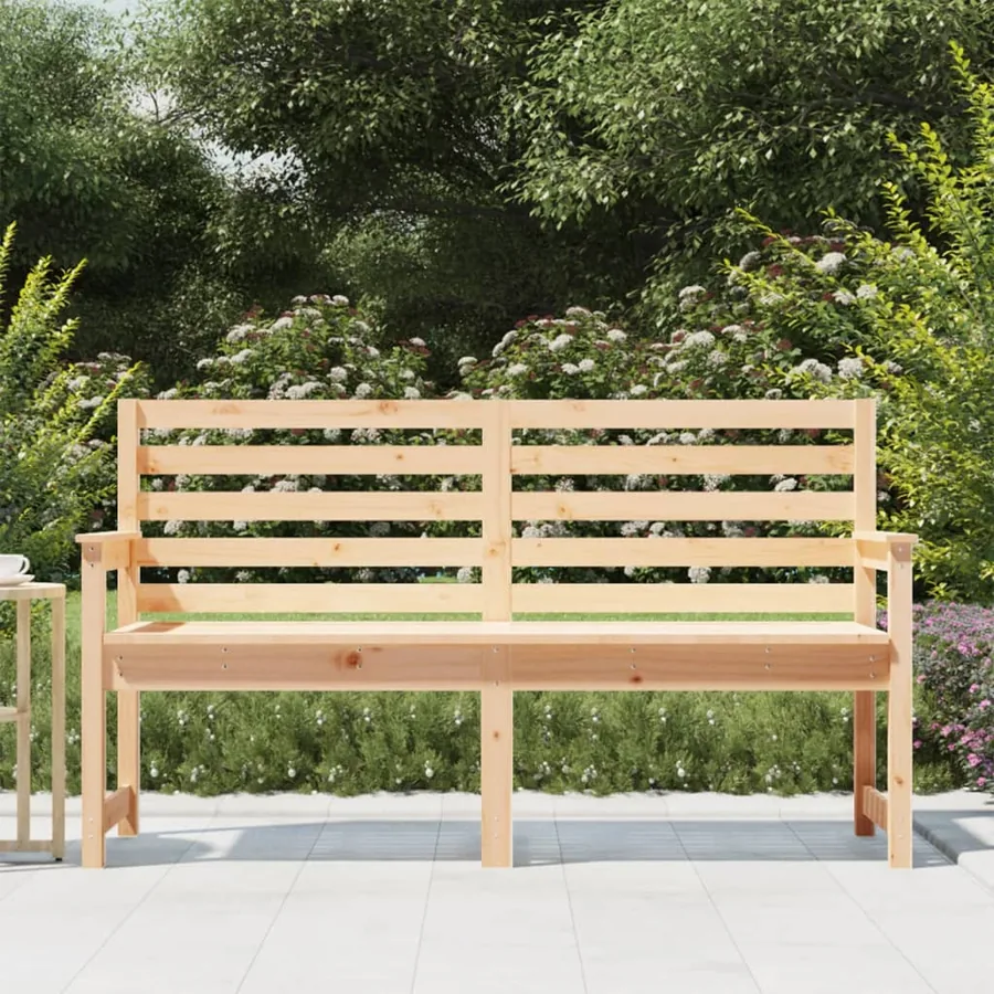 Banc de jardin 159,5x48x91,5 cm bois massif de pin - 3