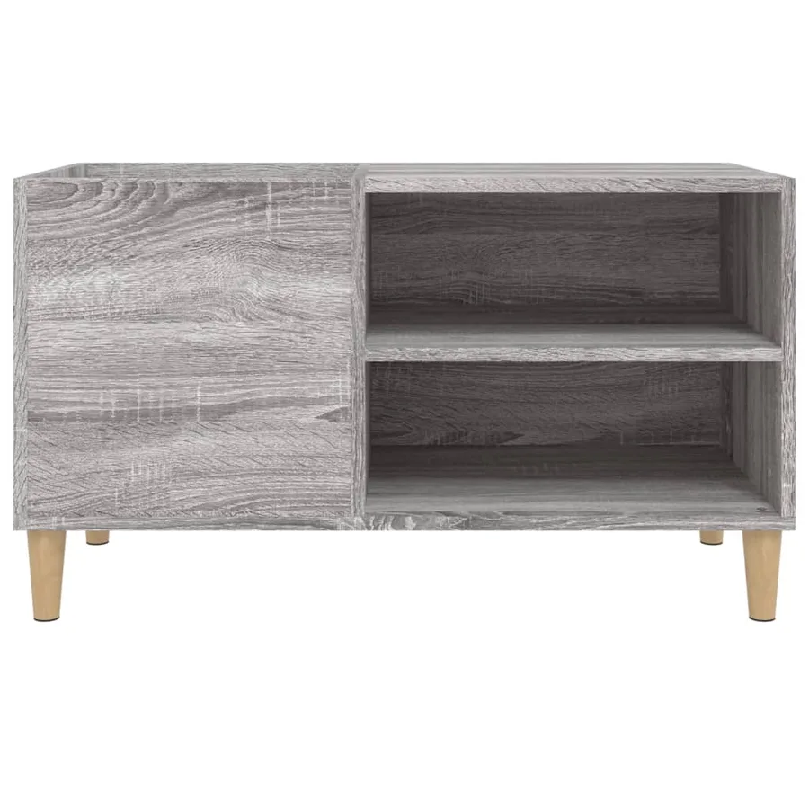 Armoire à disques sonoma gris 84,5x38x48 cm bois d'ingénierie - 5