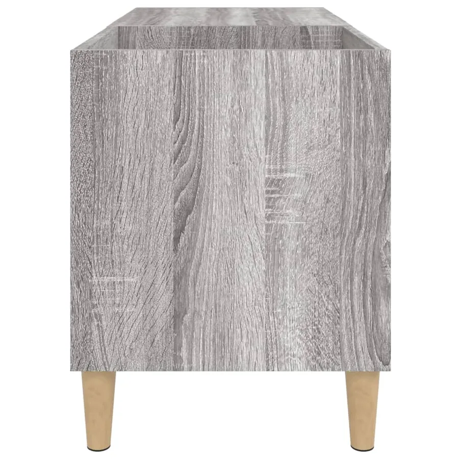 Armoire à disques sonoma gris 84,5x38x48 cm bois d'ingénierie - 6