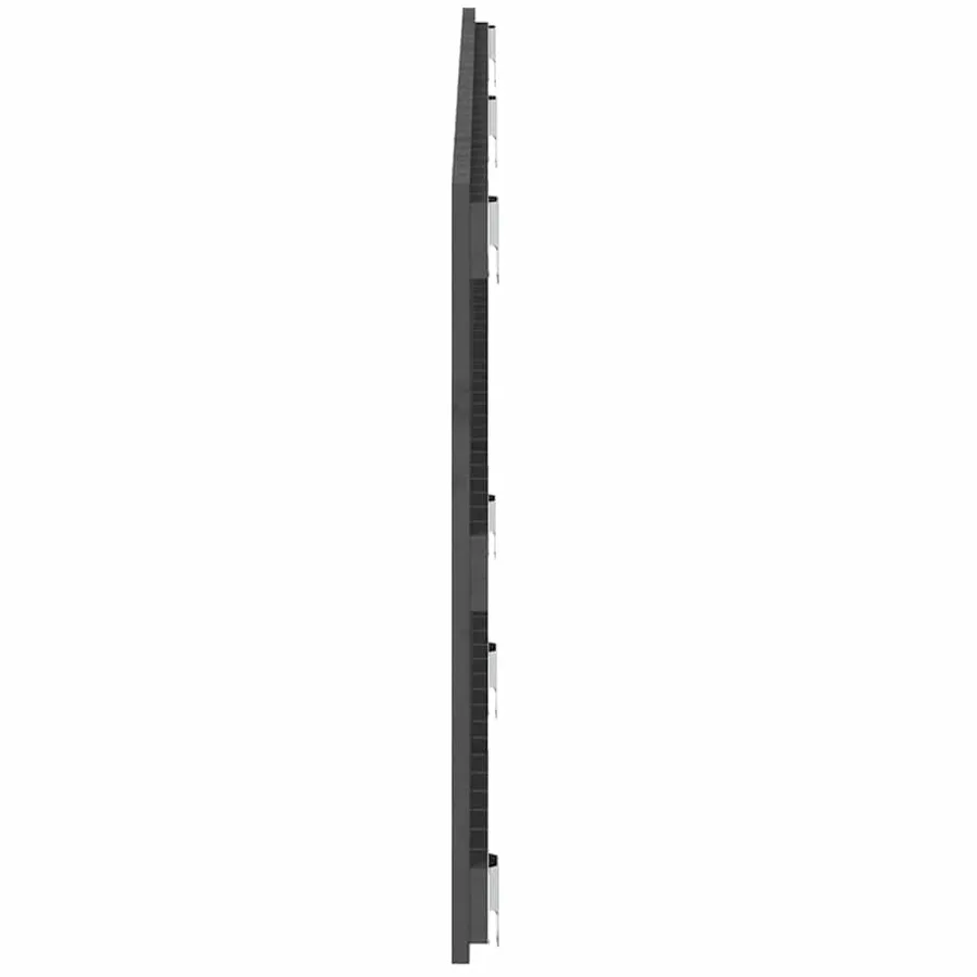 Tête de lit murale Gris 166x3x60 cm Bois massif de pin - 5