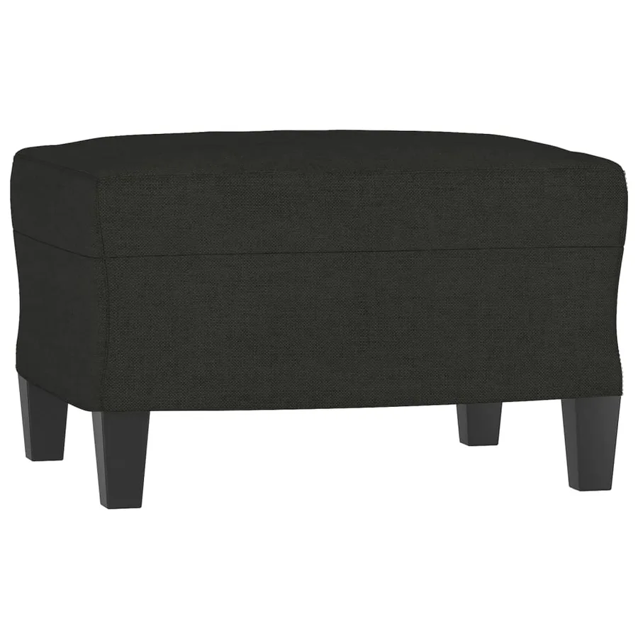 Repose-pied Noir 60x50x41 cm Tissu - 2